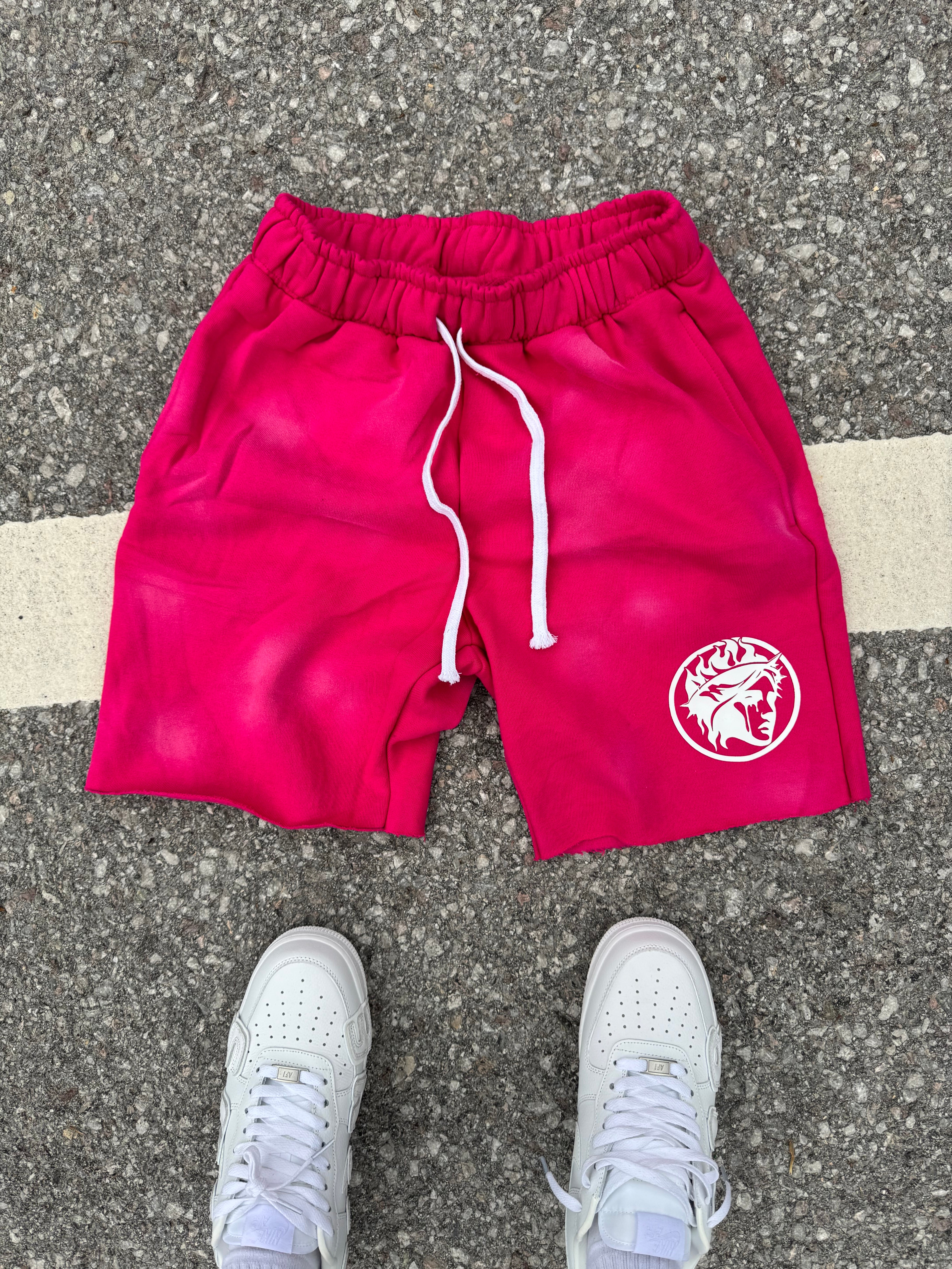 ACID WASH SHORT - ROSE
