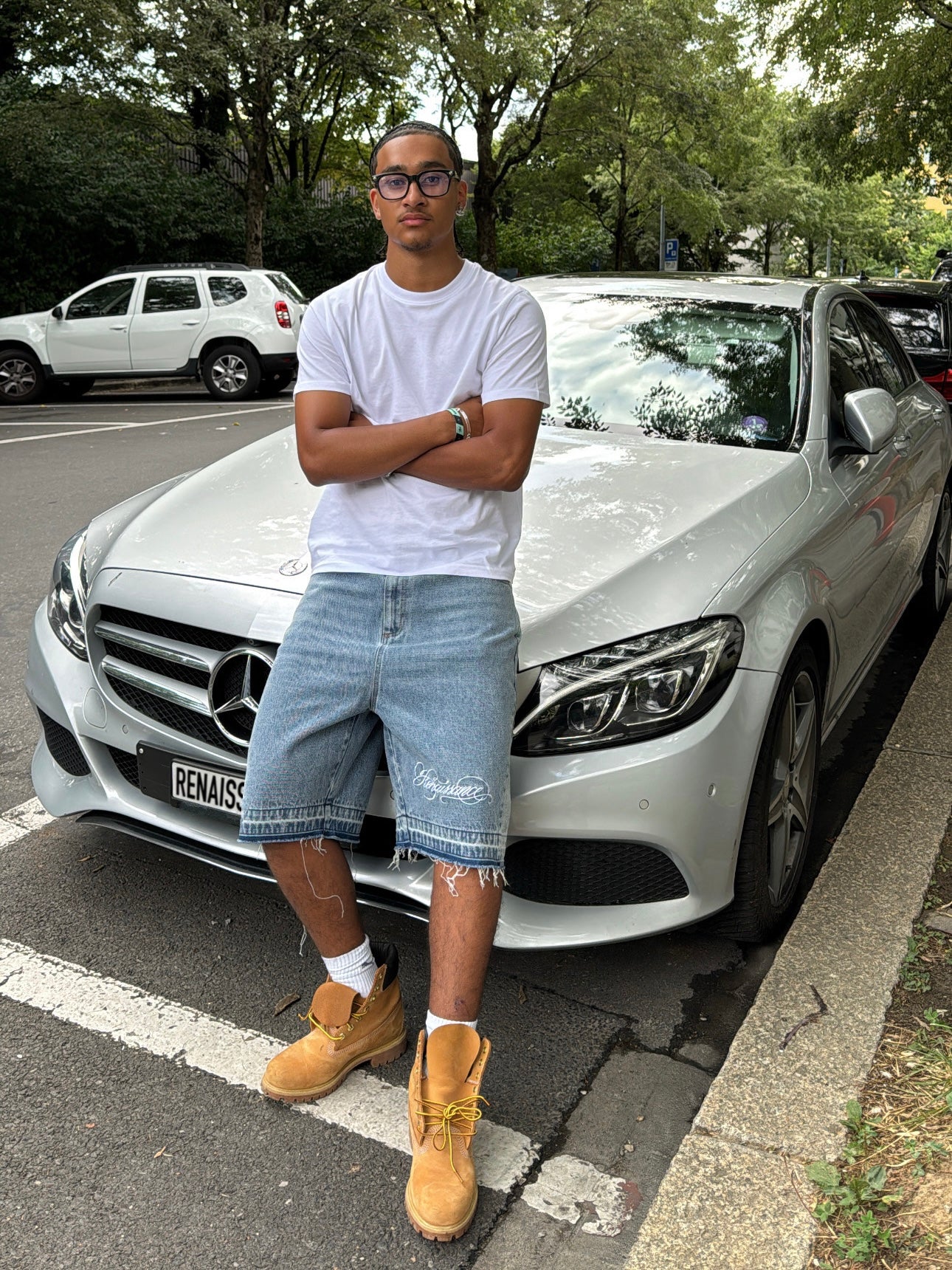 FLARED JORTS