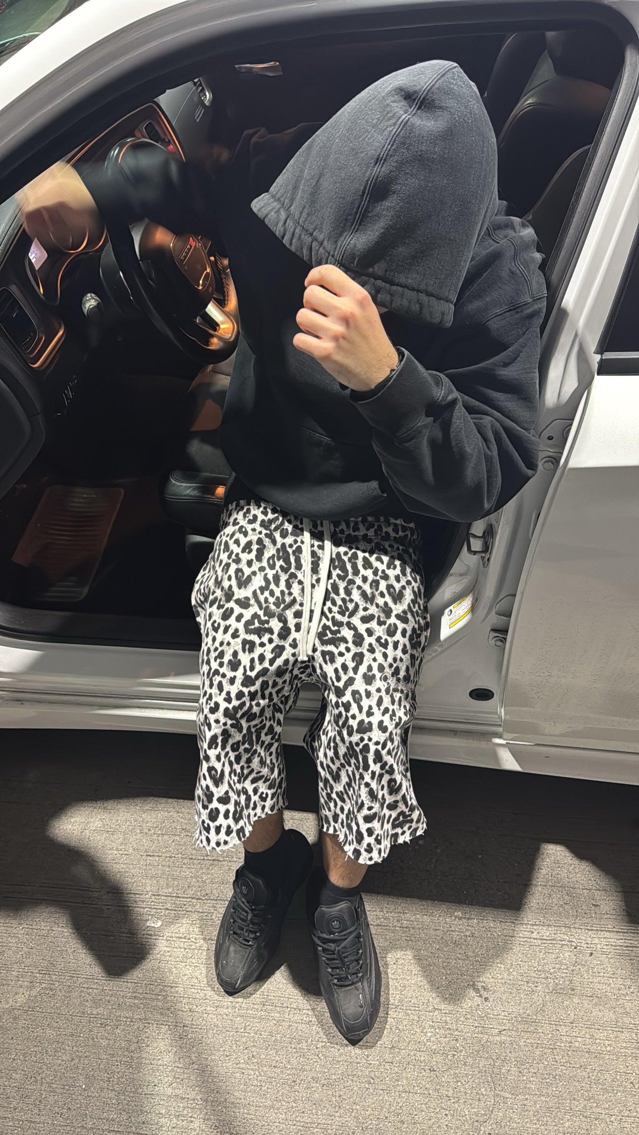 CHEETAH SHORTS - BLANC